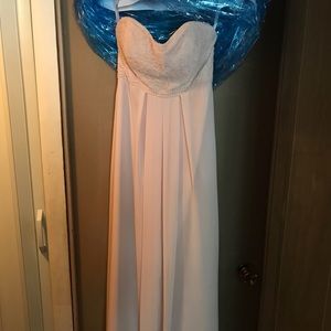 Light pink bridesmaid dress